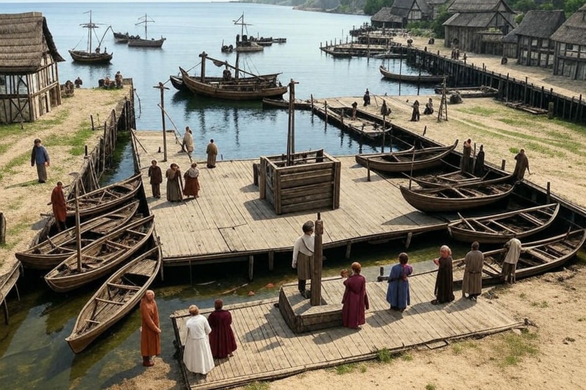 historia Łeby XV wiek